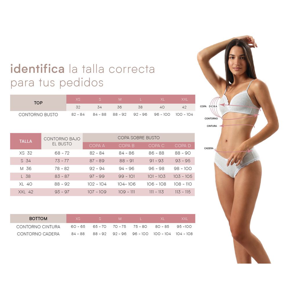 Pack 2x Calzon Alto Rib Sin Costuras Mujer Flores 25168-202 image number 2.0